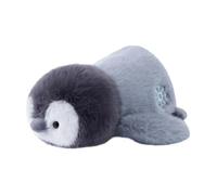 Penguin Plush - Cute Plush Pillow Animal Toy, Stuffed Lying Penguin Doll, Soft Hugging Cuddle Buddy, Fuzzy Flightless Bird Companion Sculpture Piece For Kids Boys Sofa Bed Home Nursery Car Birthday