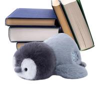 Penguin Plush Toy - Adorable Decorative Stuffed Pillow, Gentle Touch Cuddle Companion Featuring Elements Pattern, Small 25cm Comfort For Children | Home Bedroom Travel New Year Present