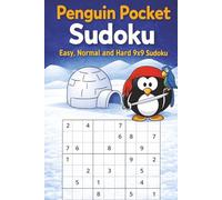 Penguin Pocket Sudoku: Easy, Normal and Hard 9x9 Sudoku | Pocket size 4x6 Inches, 110 pages | Solutions Included