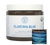 Penguin Pottery - Specialty Series - Floating Blue - Mid Fire Glaze, High Fire Glaze, Cone 5-6 for Mid Fire Clay, High Fire Clay - Ceramic Glaze Pottery (1 Pint | 16 oz | 473 ml)