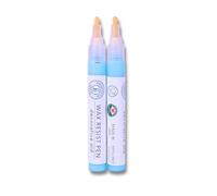 Penguin Pottery - Wax Resist Pens for Pottery Glaze - Set of 2 - Chisel and Round Tips - Refillable