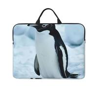 Penguin Print 14in Laptop Case Notebook Cover For School Office Travel Portable Computer Bag