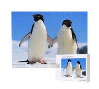 Penguin Print,500 Pieces Wooden Jigsaw Family Game Jigsaw Puzzles for Adults Teens Home Decor