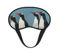 Penguin Print Adults Washable Eye Mask for Sleeping Light Blocking Nap for Night Rest Cover