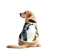 Penguin Print Dog Vest, Soft Breathable Pet Shirt Clothes Sleeveless Fashion Apparel For Medium Large Breeds