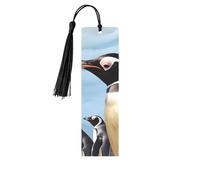 Penguin Print Printed Metal Bookmarks M - Black Lightweight Aluminium Book Marker for Books, Journals & Gifts, Ideal Book Lovers, Holiday Decor & Crafts