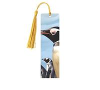 Penguin Print Printed Metal Bookmarks M - Gold Lightweight Aluminium Book Marker for Books, Journals & Gifts, Ideal Book Lovers, Holiday Decor & Crafts