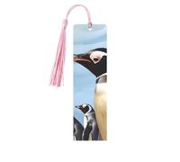 Penguin Print Printed Metal Bookmarks M - Pink Lightweight Aluminium Book Marker for Books, Journals & Gifts, Ideal Book Lovers, Holiday Decor & Crafts