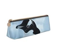 Penguin Print Students Supplies Higher Capacity Pencil Pouch Pen Case School Travel Office Desk