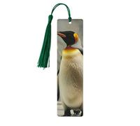 Penguin Print Wooden Bookmarks Tassel Bookmark Book Marks Reading Accessories,for Book Lovers Teachers