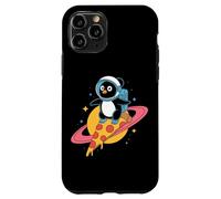 Penguin Riding Pizza Through Space Fun Case for iPhone 11 Pro