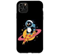 Penguin Riding Pizza Through Space Fun Case for iPhone 11 Pro Max