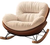 Penguin Rocking Chair, Sliding Rocking Chair, high backrest, Indoor Cushioned Rocking Chair, Corner Reading Chair, Suitable for Living Room, Office and Bedroom A