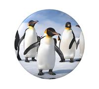 Penguin Round Badge - Durable Tinplate Design With Full Single-Sided Print, Perfect For Custom Gifts & Apparel Decoration