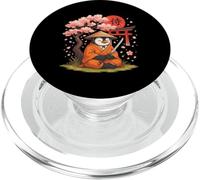 Penguin Samurai Warrior Japanese Tradition Ukiyo-E Culture PopSockets PopGrip for MagSafe