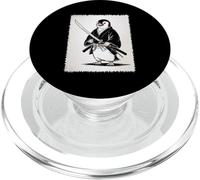 Penguin Samurai Warrior Japanese Tradition Ukiyo-E Culture PopSockets PopGrip for MagSafe