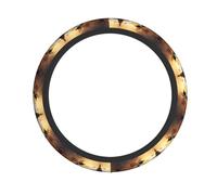 Penguin sea Picture Elastic Steering Wheel Cover Elastic Foot Fits Most Vehicles, from sedans to SUVs