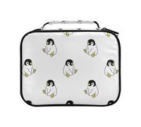 Penguin Seamless Pattern Bird Pencil Bag Large Capacity Pencil Case for Colouring Pencils Pen Bag Marker Organizer