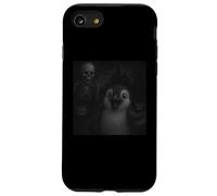 Penguin Selfie With Skeleton Halloween Funny Case for iPhone SE (2020) / 7/8