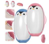 Penguin Shape Reusable Lint Rollers for Pet Hair,On The Go Lint Roller Ball Hair Remover,Washable Extra Sticky Gel Lint Roller,Portable Lint Remover for Clothes,Furniture,Dog Cat Hair
