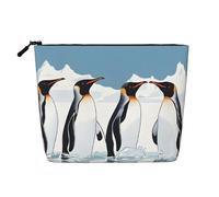 Penguin Single Layer Linen Like Makeup Bag, Lightweight and Cute, Easy to Use