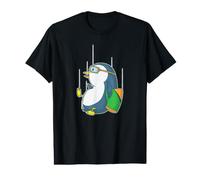 Penguin Skydiving Value Graphic T-Shirt