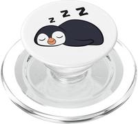 Penguin Sleeping If You Love Me Let Me Sleep Penguin Pajama PopSockets PopGrip for MagSafe