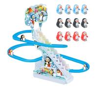 Penguin Slide Toy - Electric Music Track Rolling Playset Aktivi