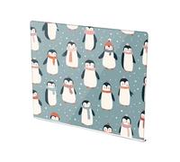 Penguin Snow Acrylic Cutting Board with Counter Lip Non-Slip Cutting Plate for Kitchen Countertop