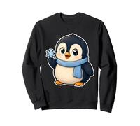 Penguin Snowflake Scarf Smile Sweatshirt