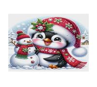 Penguin Snowman 1000 Pieces Mini Jigsaw Puzzle for Adults