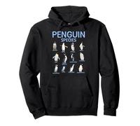 Penguin Species Educational Types Of Penguins Sea Animal Pullover Hoodie