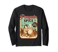 Penguin Spice Pumpkin Spice Latte Coffee Cute Long Sleeve T-Shirt