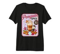 Penguin Spice Pumpkin Spice Latte Coffee Cute Premium T-Shirt