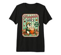 Penguin Spice Pumpkin Spice Latte Coffee Cute Premium T-Shirt