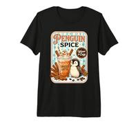 Penguin Spice Pumpkin Spice Latte Coffee Cute Premium T-Shirt