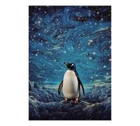 Penguin Star Ice Jigsaw Puzzle, 1000 Pcs For Adults | 70x50cm Puzzle Fans, Birthday Gift, Cardboard, Focus Improvement, Smooth Surface Finish