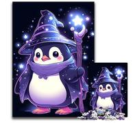 Penguin Star Wizard1000 Piece Jigsaw Puzzles for Adults Challenging Brain Teaser for Teenagers Family Game Night Fun 1000 PCS(75x50cm)