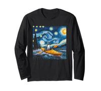 Penguin Starry Night - Funny Van Gogh Painting Penguin Long Sleeve T-Shirt