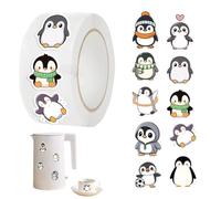 Penguin Stickers - Cartoon Cute Lovely | Animal Laptops Decals Roll,for Scrapbooking Arts Craft Projects DIY Projects Journals Guitar Case Phone