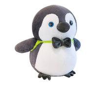 Penguin Stuffed Animal Teddy,Soft Cuddly Penguin,Cute Plushies for Kids,Lively Fluffy Penguins With Bow Tie and Turtle Bag,Collectible Plush Doll Muppet Toys,Gift for Boy and Girls Christmas,Birthday