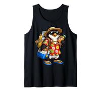 Penguin Summer Vacation Design for Beach Lovers Travelers Tank Top