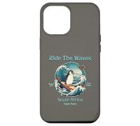 Penguin Surfing Waves South Africa Cape Cod Surfs Up Fun Case for iPhone 12 Pro Max