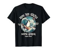 Penguin Surfing Waves South Africa Cape Cod Surfs Up Fun T-Shirt