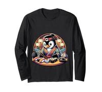 Penguin Sushi Master Art Japan Long Sleeve T-Shirt