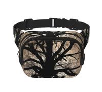 Penguin Swimming in The Ocean Fanny Pack for Women Men Fashion Waist Pack Adjustable Belt Bag for Workout Running Travelling Casual Waist Bag, Tree Silhouette, One Size