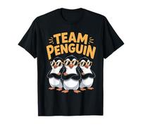 Penguin Team Cartoon Winter Arctic Animal Birthday Party T-Shirt