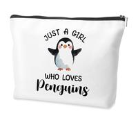 Penguin Themed Gifts Penguin Lovers Cosmetic Makeup Bag Gifts for Women Girl Animal Lover Gift Birthday Christmas Graduation Gift for Women Cosmetic Bags