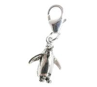 Penguin TINY sterling silver clip charm .925 x 1 Penguins charms
