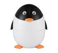 Penguin Trash - Black And White Garbage Bin | Animal Shaped Wastebasket | Hassle-filled Garbage Disposal, Desk Waste For Under Tables, Car, Home, Bedroom